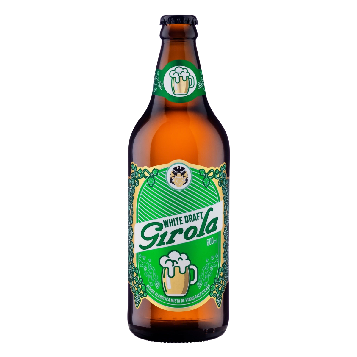 Bebida Mista Alcoólica Gaseificada White Draft Girola Garrafa 600ml