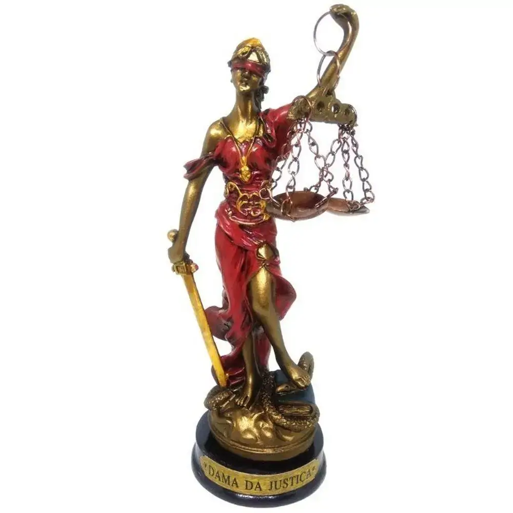 Dama Da Justiça Bronze 16cm Dicapri