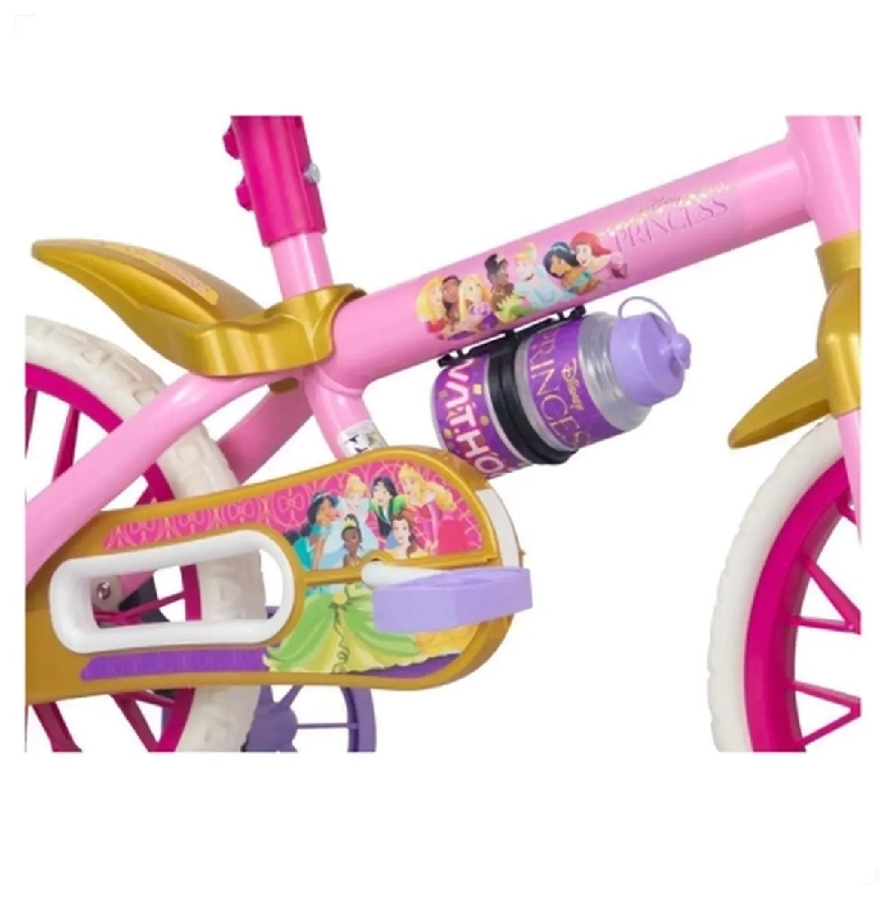 Bicicleta Infantil Com Rodinhas Aro 12 Princesas - Nathor