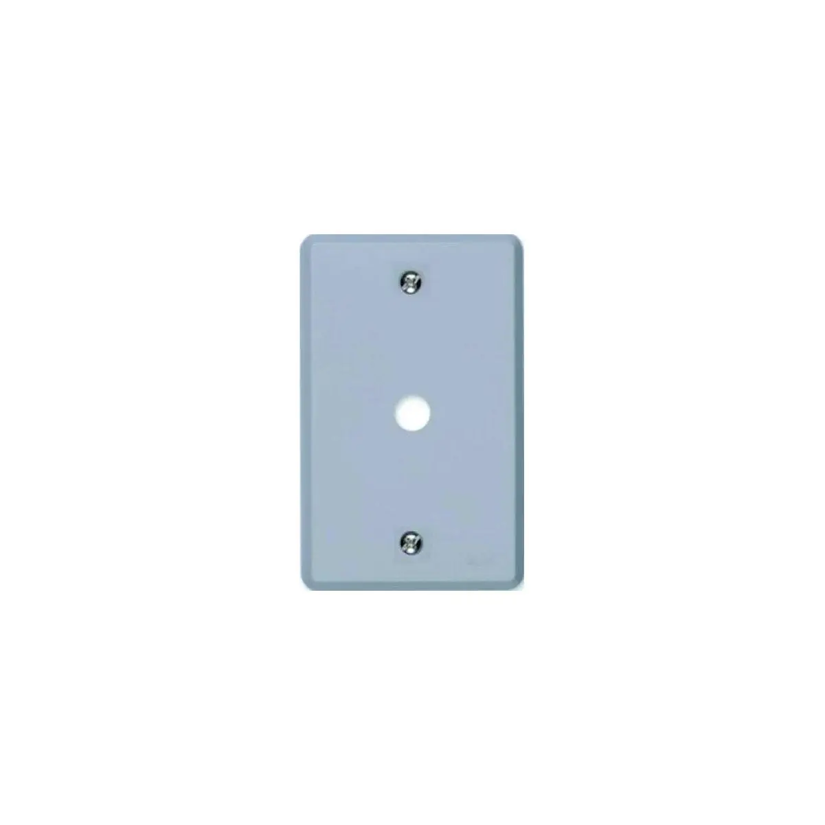 Placa Com Furo Central Para Cabo Com Conector Para Antena Cinza - Ilumi, Opção: Cinza