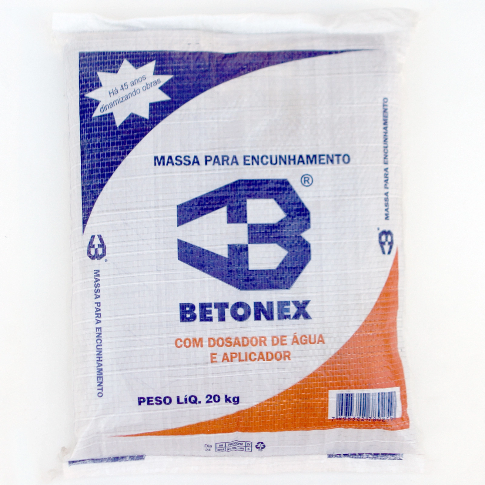 Argamassa Polimérica Interno e Externo 20kg Cinza Betonex