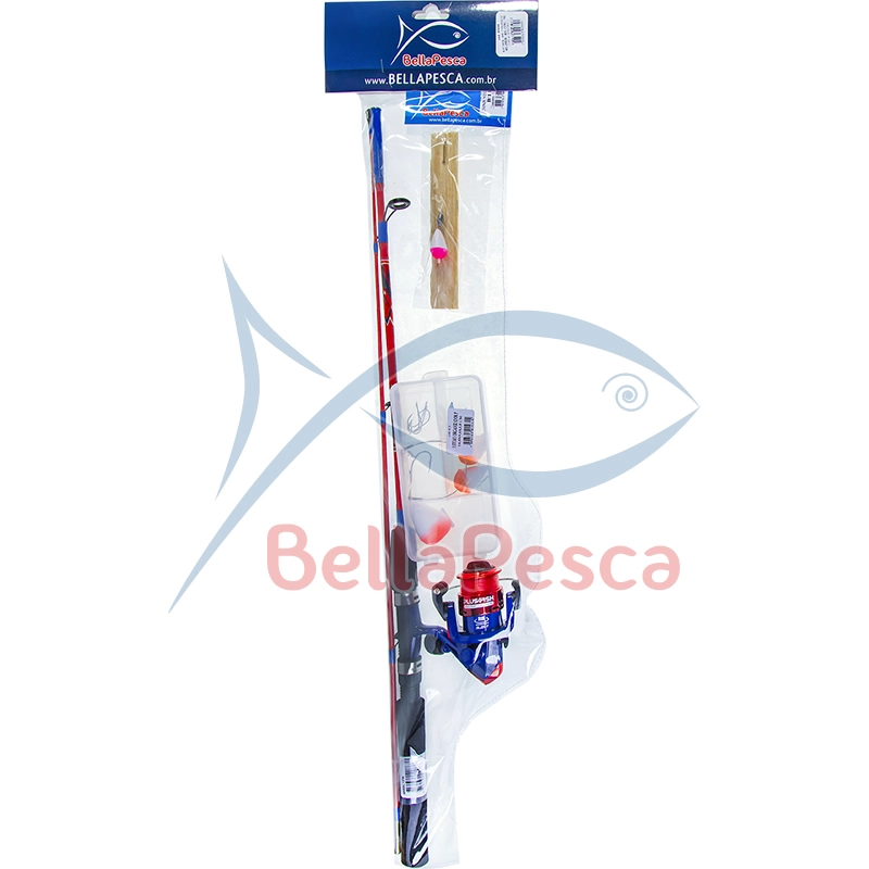 Kit Molinete Colorido Vara 1.20m 20444 Bellapesca