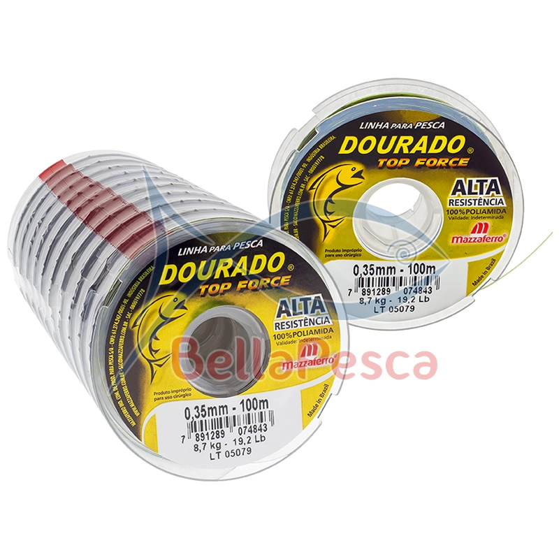 Linha Dourado Top Force Platinum 0.45mm 100m 26455 Bellapesca