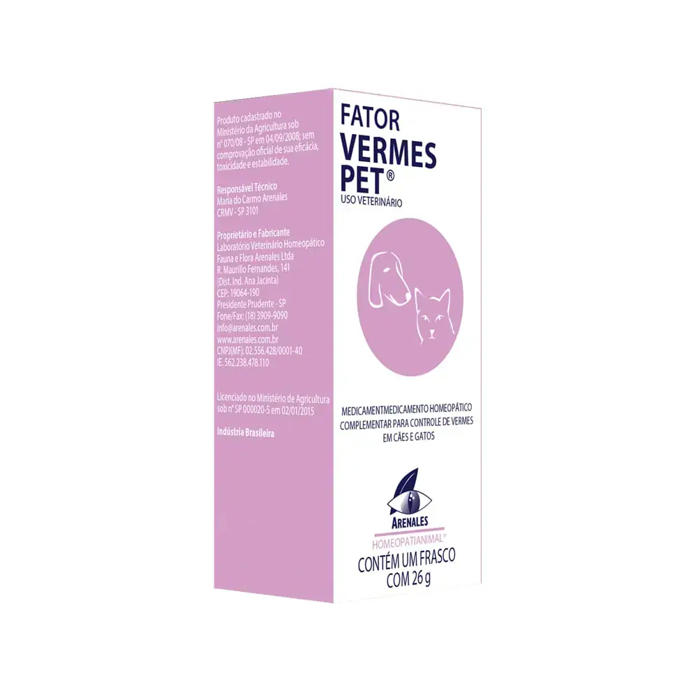 Medicamento Homeopático Arenales Fator Vermes