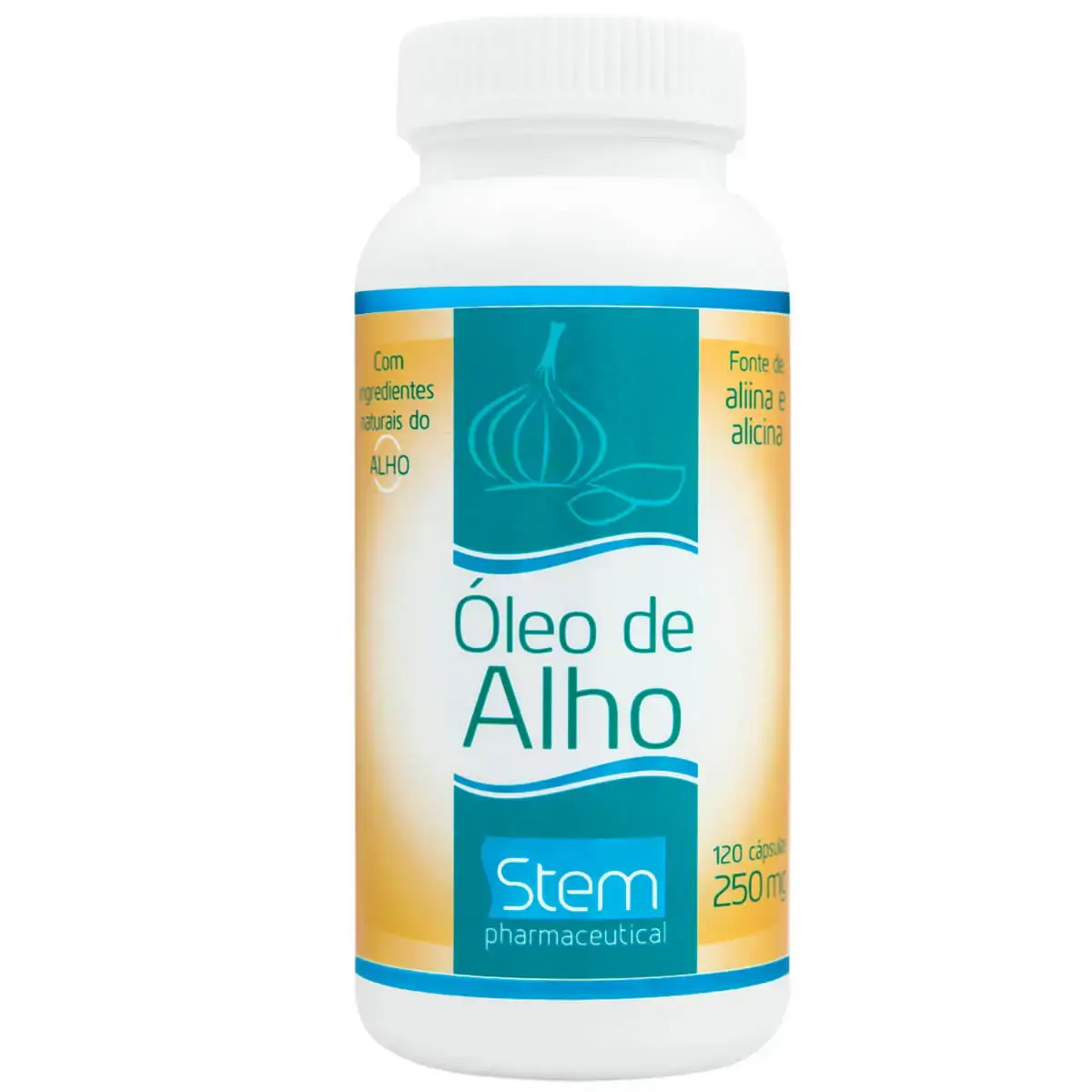 Óleo de Alho 250mg (120 Cápsulas) - Stem Pharmaceutical