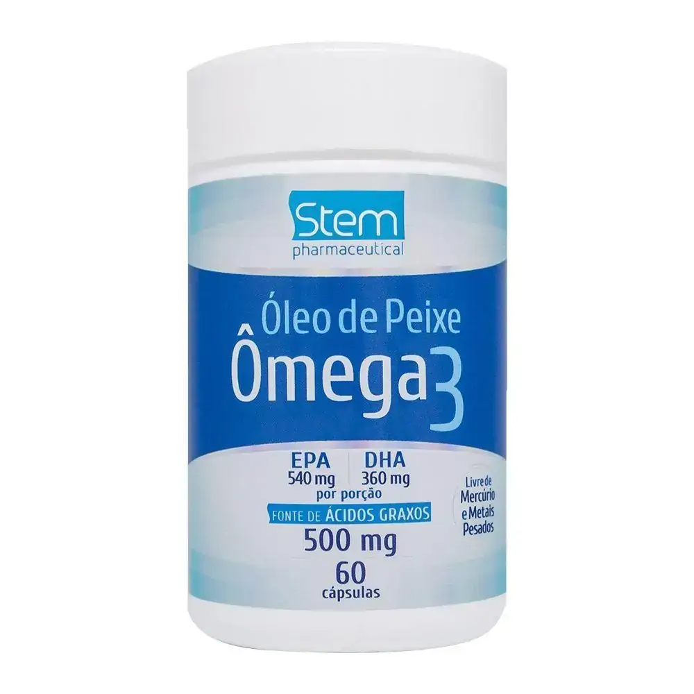 Óleo de Peixe Ômega3 500mg (60 Cápsulas) - Stem Pharmaceutical