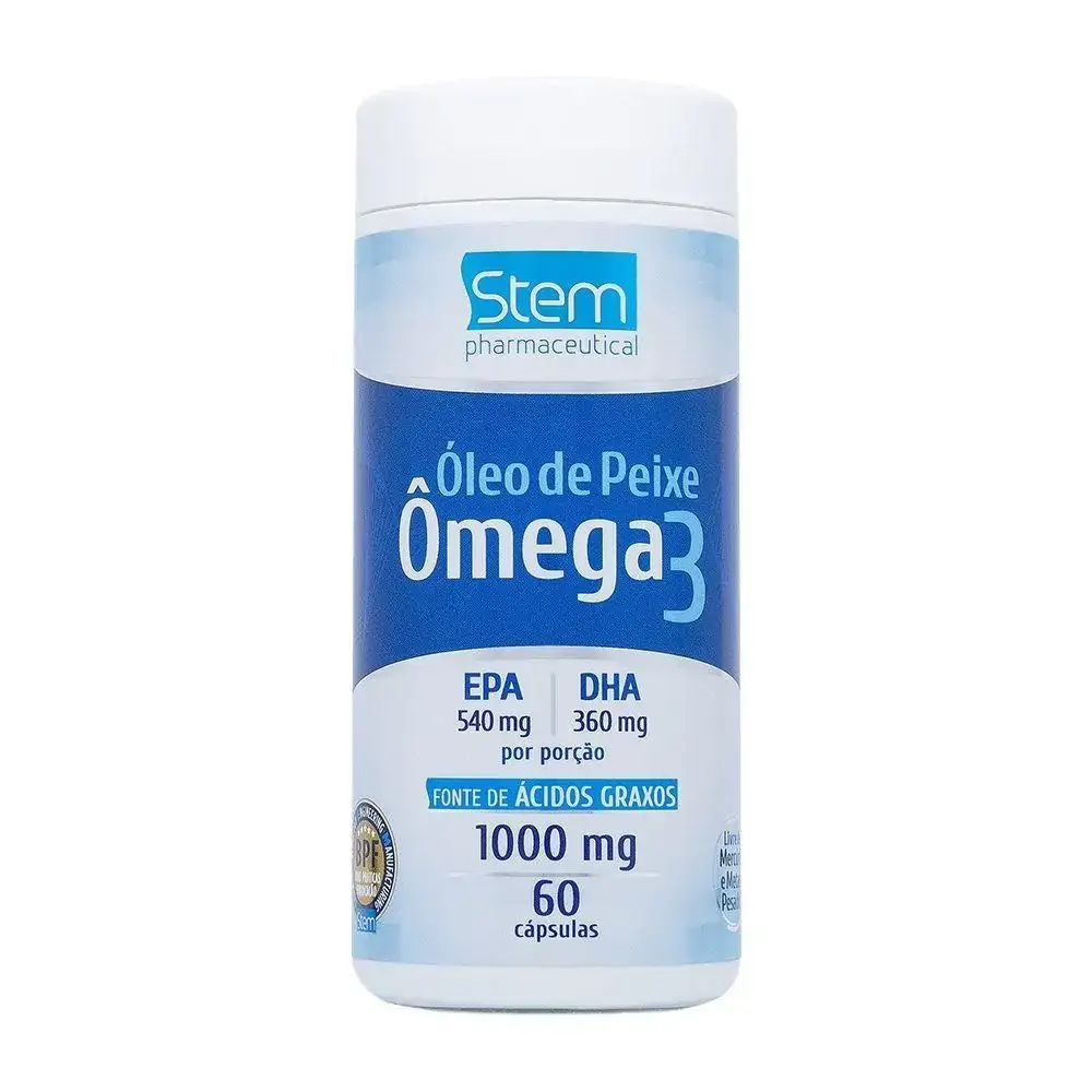 Óleo de Peixe Ômega3 1000mg (60 Cápsulas) - Stem Pharmaceutical