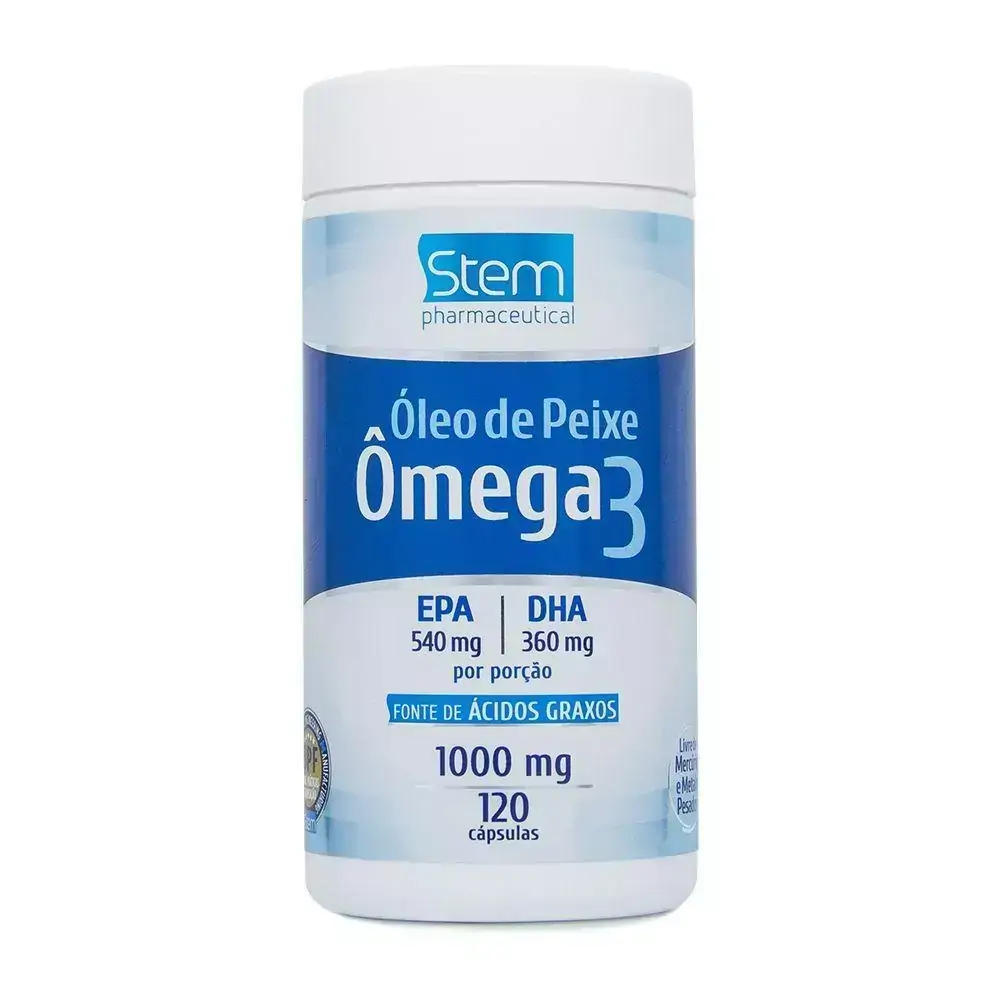 Óleo de Peixe Ômega3 1000mg (120 Cápsulas) - Stem Pharmaceutical