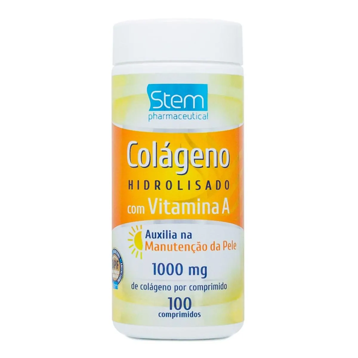 Colágeno 1000mg + Vitamina A 100 Comprimidos Stem