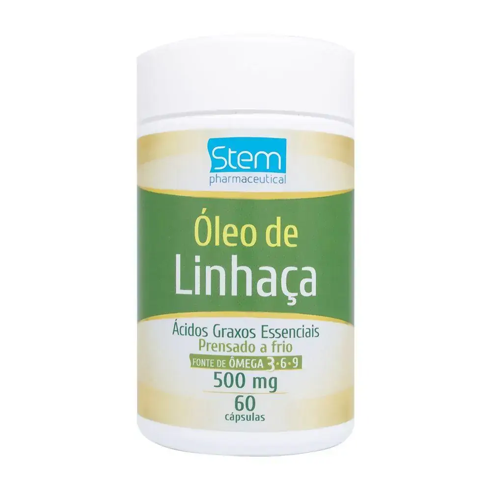 Óleo de Linhaça 500mg (60 Cápsulas) - Stem Pharmaceutical