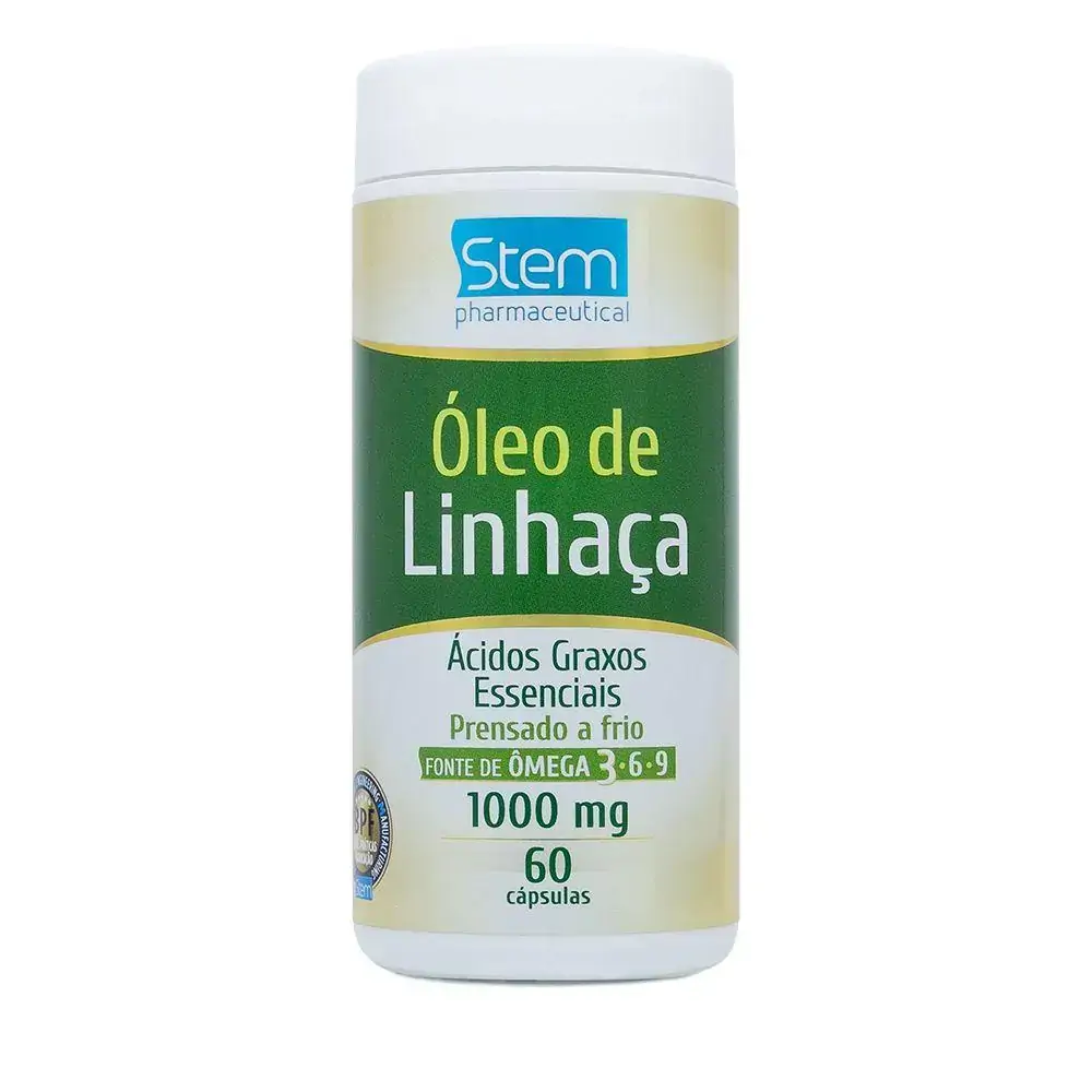 Óleo de Linhaça 1000mg (60 Cápsulas) - Stem Pharmaceutical