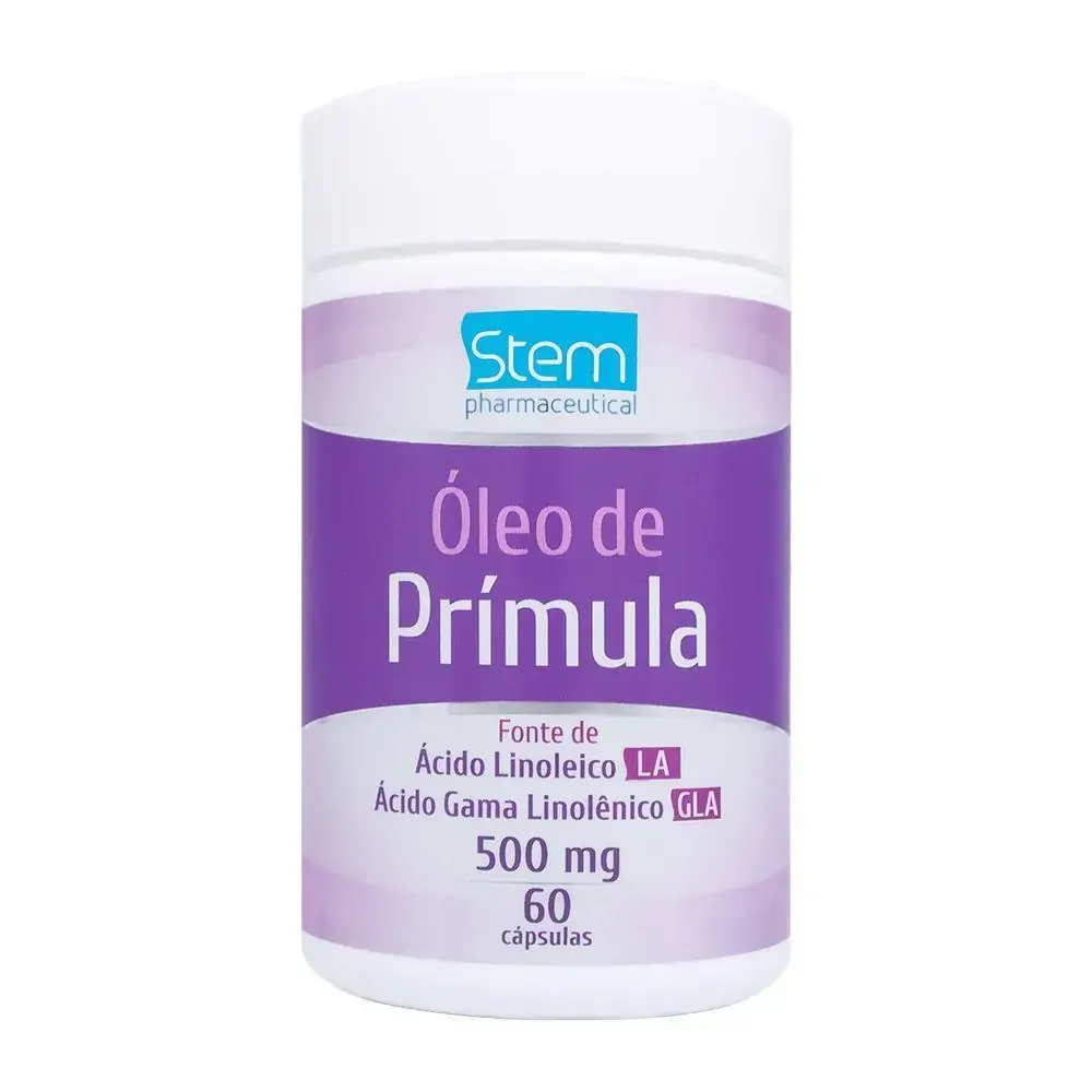 Óleo de Prímula 500mg (60 Cápsulas) - Stem Pharmaceutical