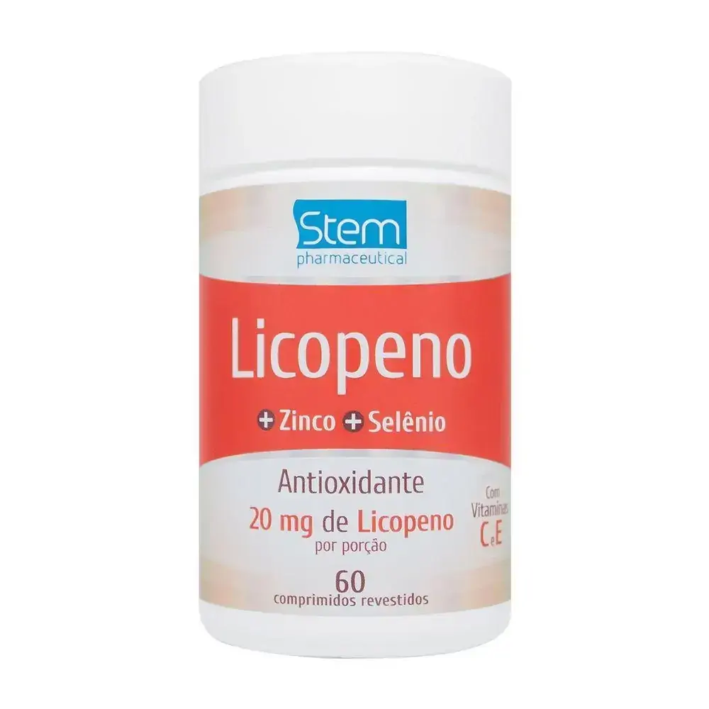 Licopeno 20mg (60 Comprimidos) - Stem Pharmaceutical