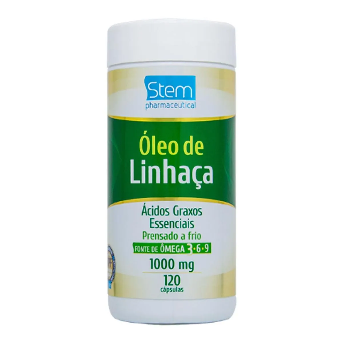 Óleo de Linhaça 1000mg (120 Cápsulas) - Stem Pharmaceutical