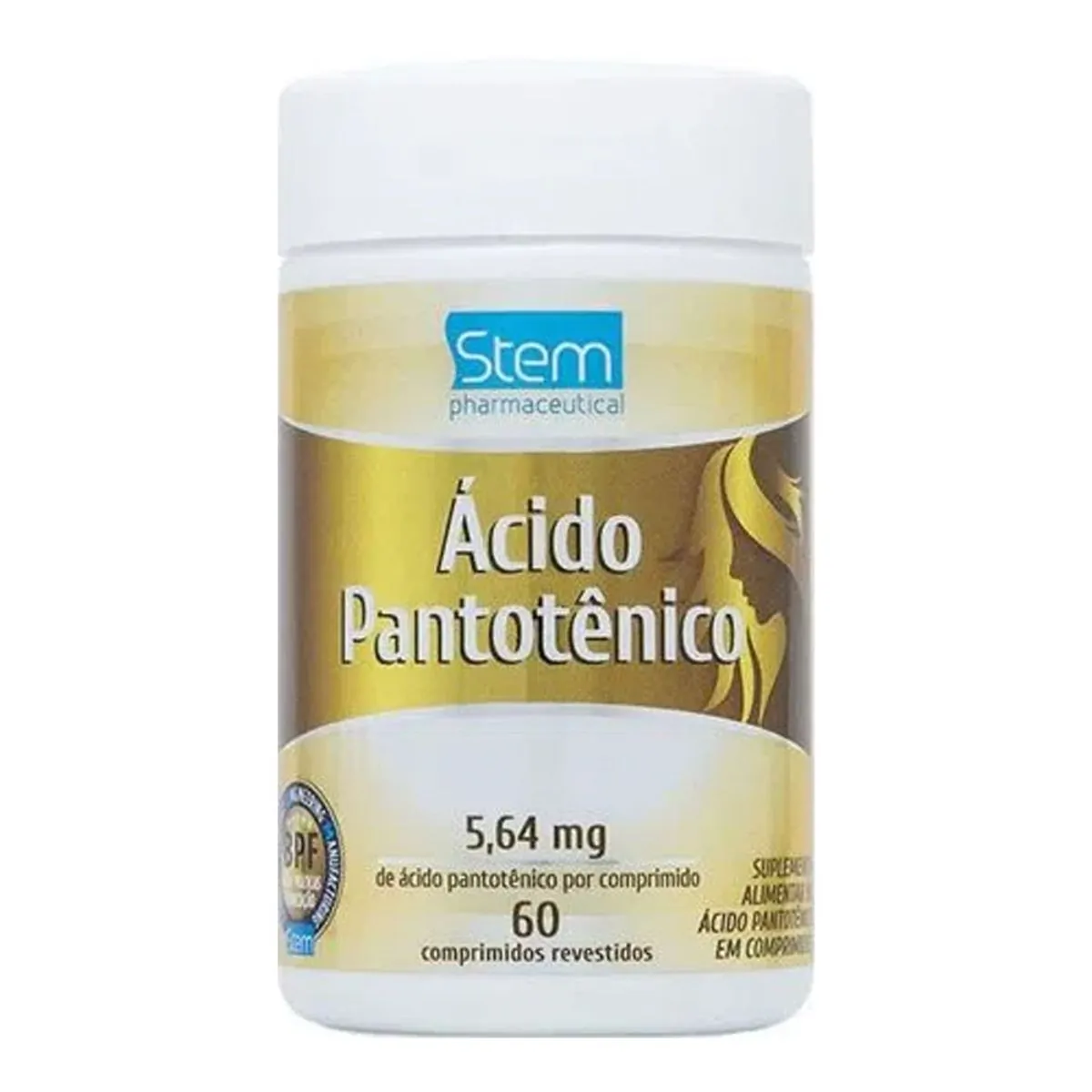 Vitamina B5 Ácido Pantotênico Stem 60 Comprimidos