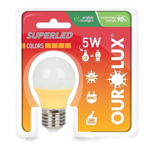 Lampada Superled S30 Colors 5w Bivolt Amarelo