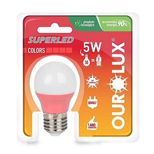 Lampada Superled S30 Colors 5w Bivolt Vermelha