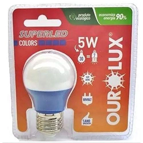 Lampada Superled Ourolux S30 5w Rosa
