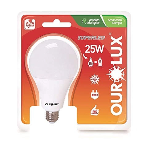 Lampada Ourolux Superled Alta Potenc 25w Biv 6400k