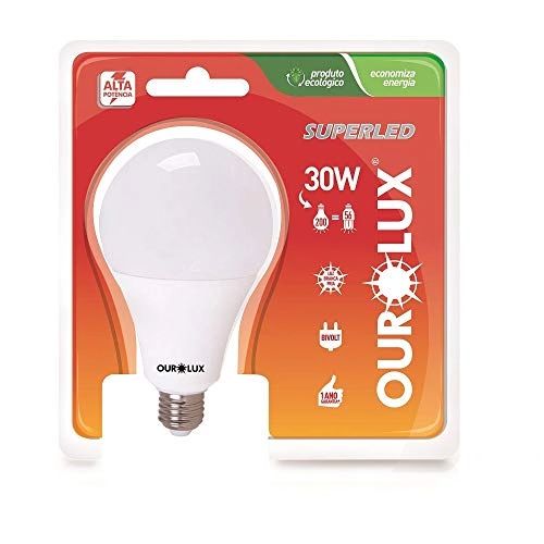 Lampada Ourolux Superled Alta Potenc 30w Biv 6400k