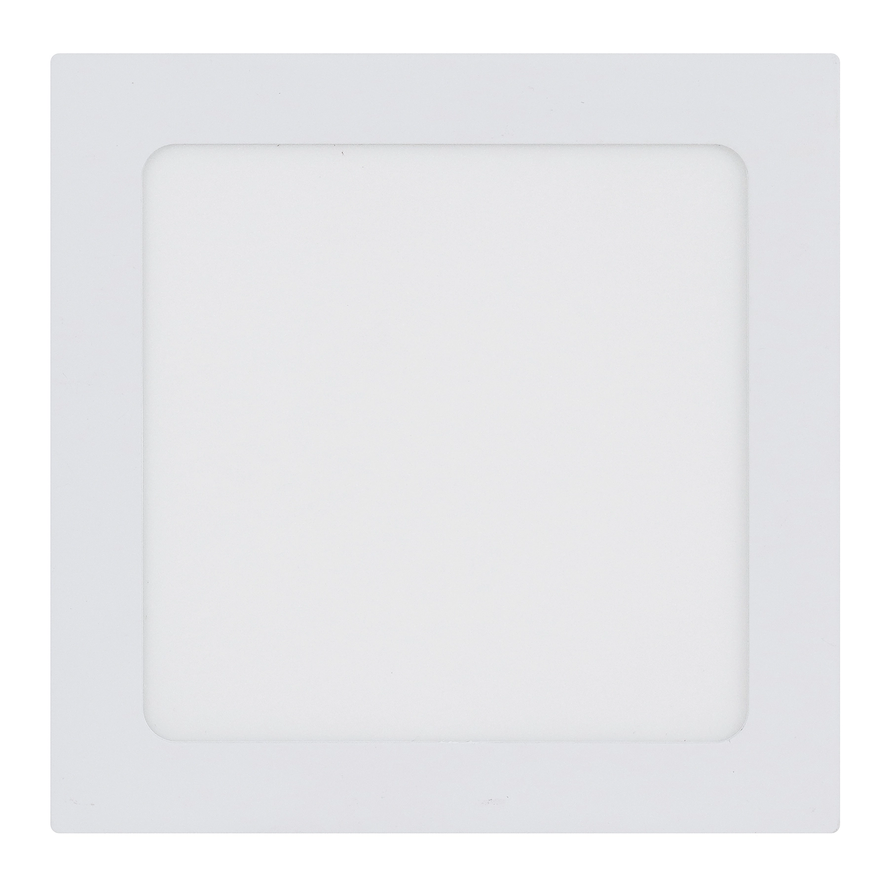 Painel de Led Embutir Quadrado Luz Branca 12W Ouro Lux 17,5cm Branco Bivolt