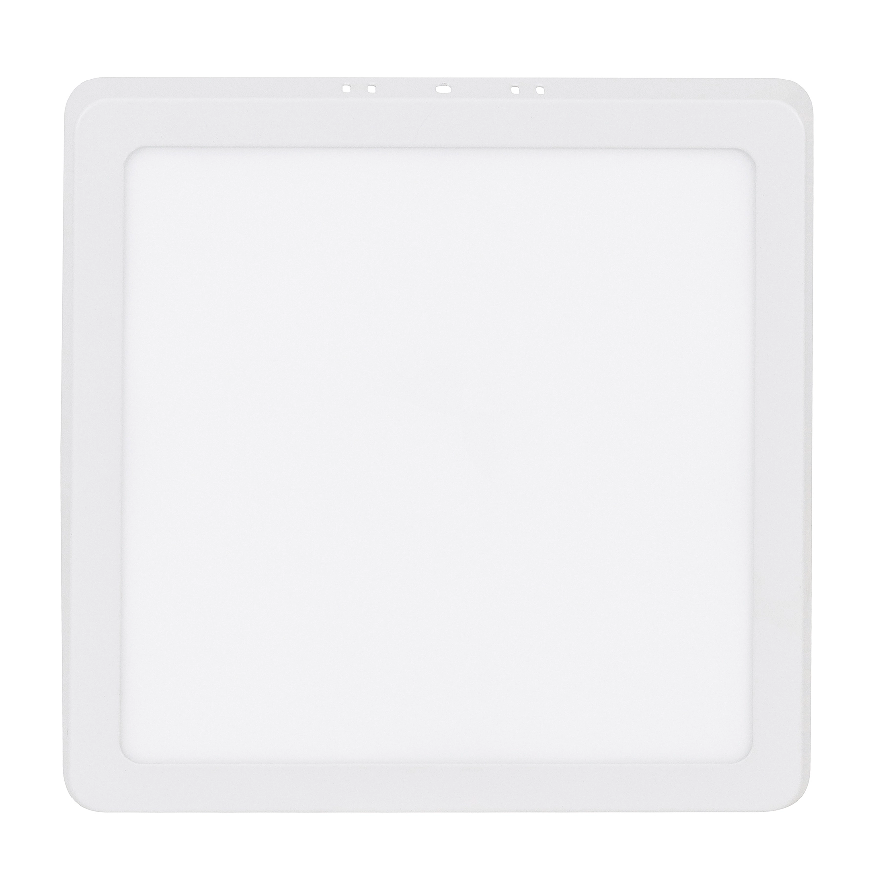 Plafon Led Sobrepor Quadrado 223x223mm Bc 18w 1080lm Bivolt 6400k Branco Frio