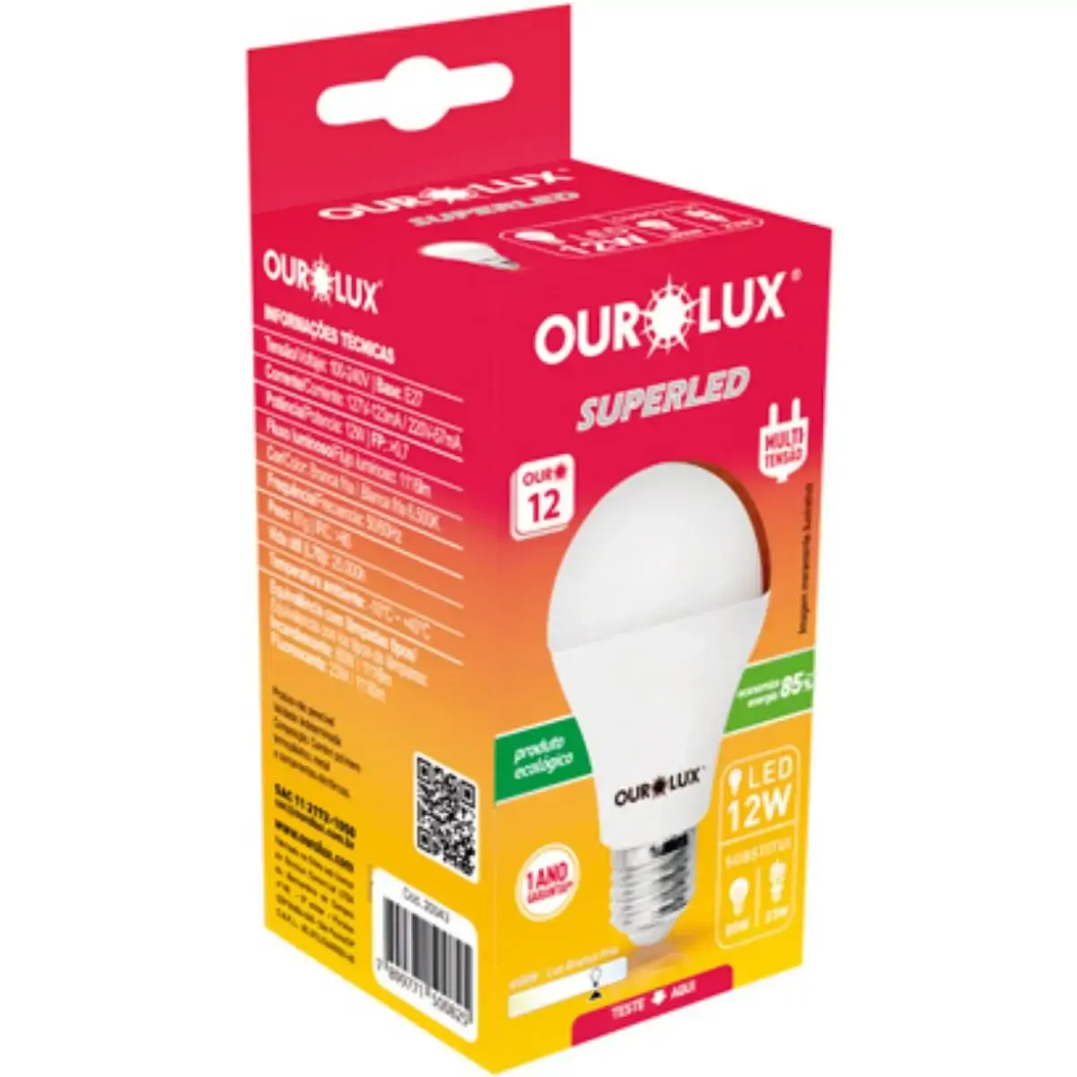 Lâmpada Led 12W BC OUROLUX