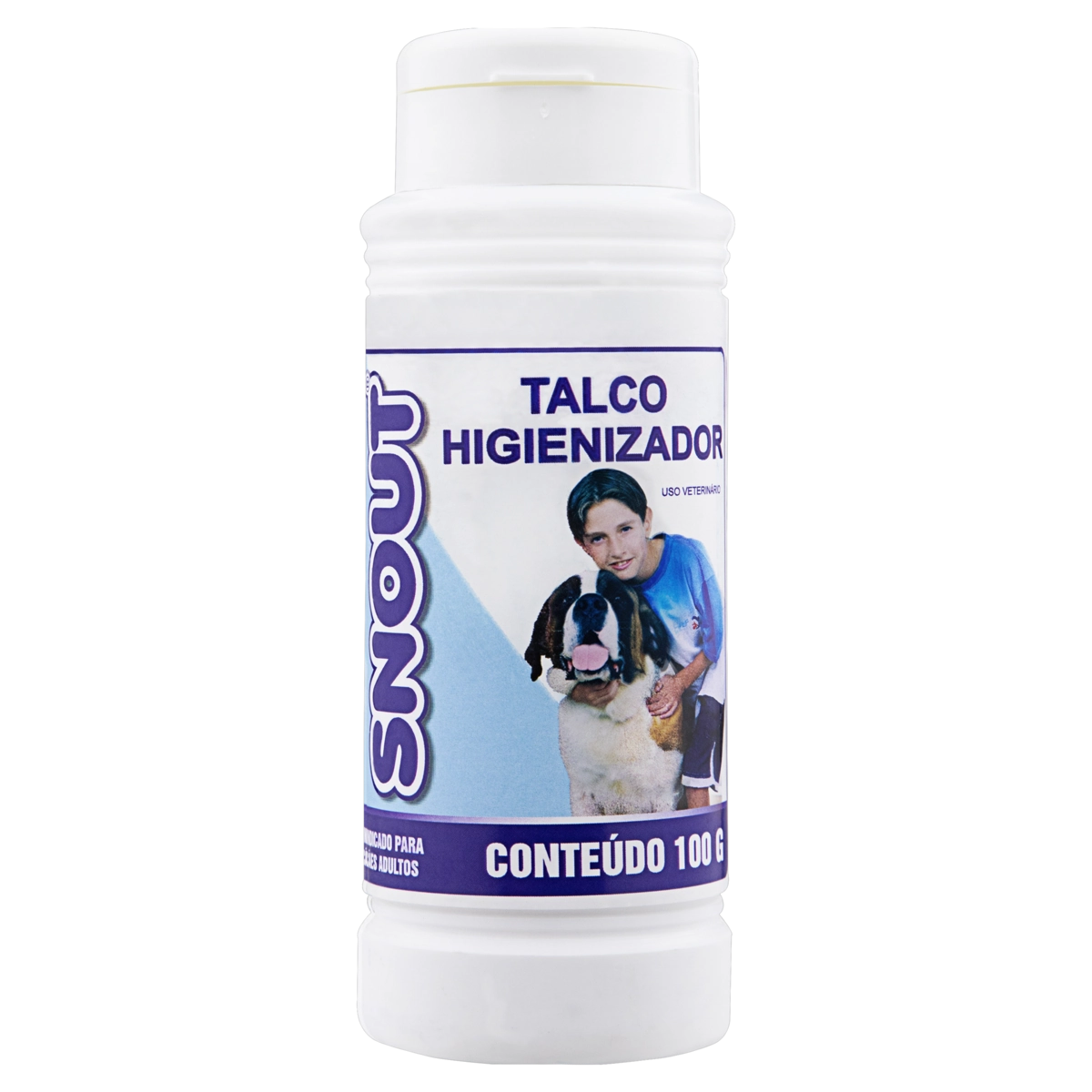 Talco Uso Veterinário Higienizador Snout Frasco 100g