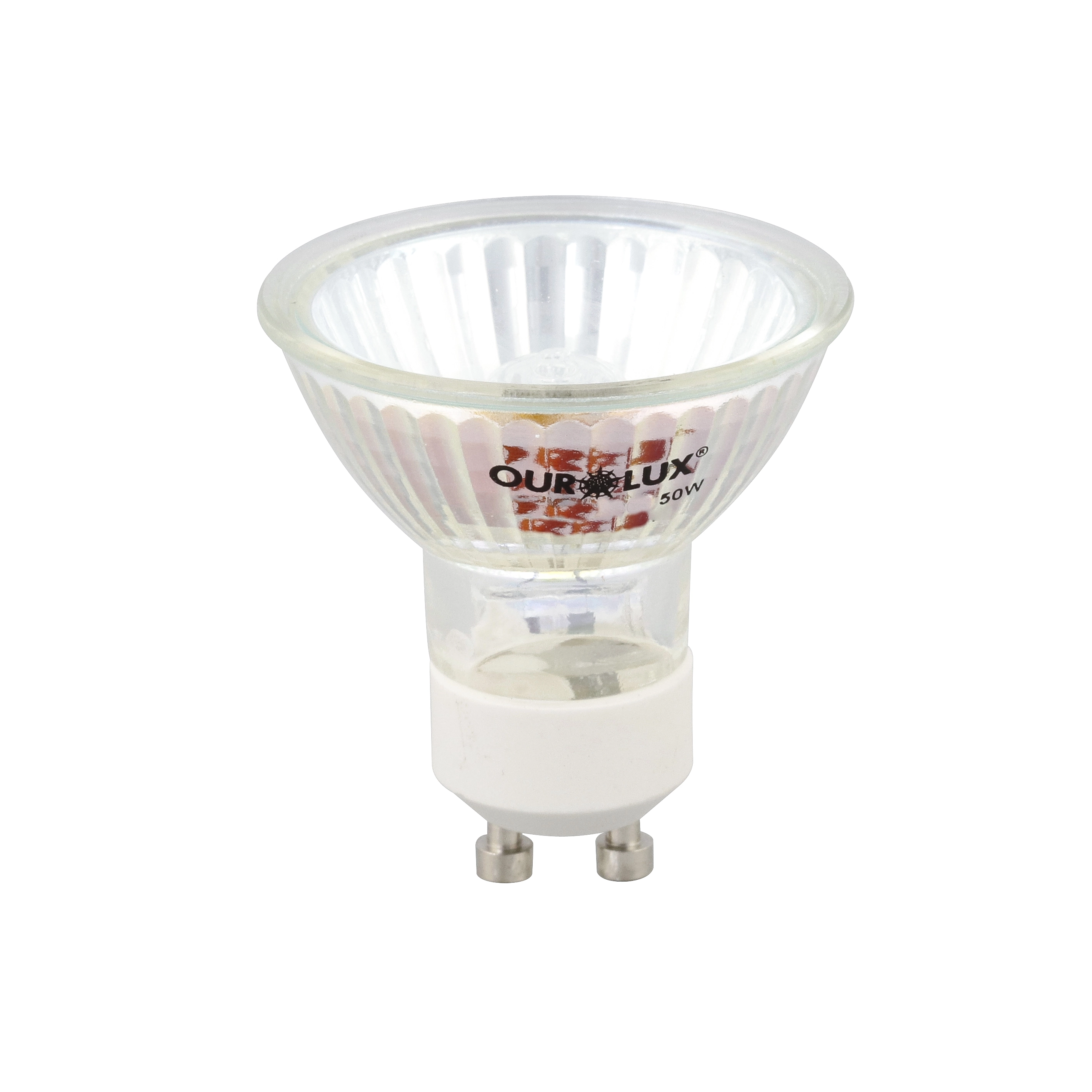 Lâmpada Halógena Dicroica Luz Amarela 50W Ourolux 220V