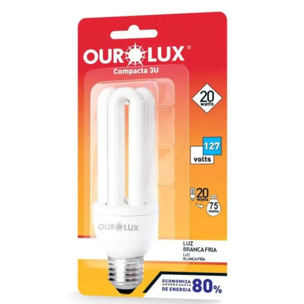Lâmpada Elétrica 20w 127v 3u Ourolux