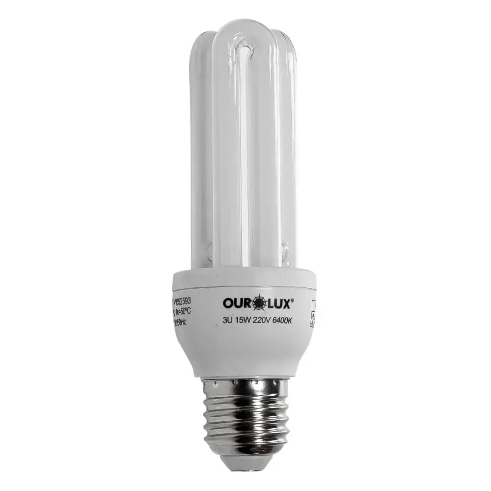 Lampada Eletrica 3u Ourolux 15w 220v