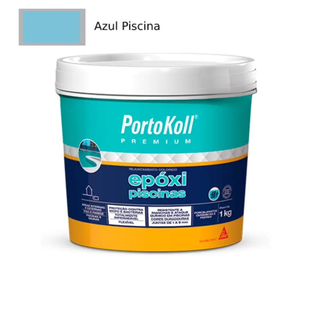 Rejunte Especial Piscinas Epoxi Portokoll Premium Piscina