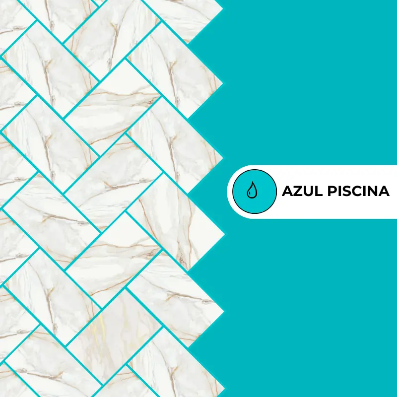 Rejunte Epoxi Portokoll - 1kg Azul Piscina