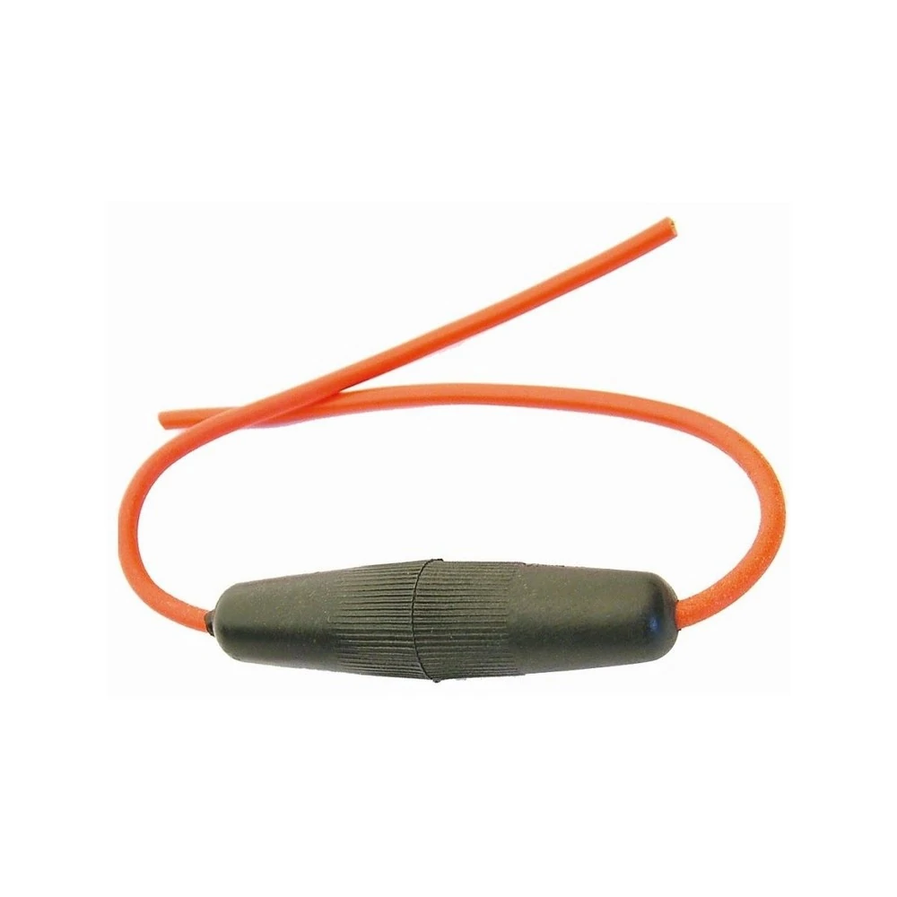 Porta Fusível Barril com Rosca com Fio 1.5mm - DPAULA DP3162