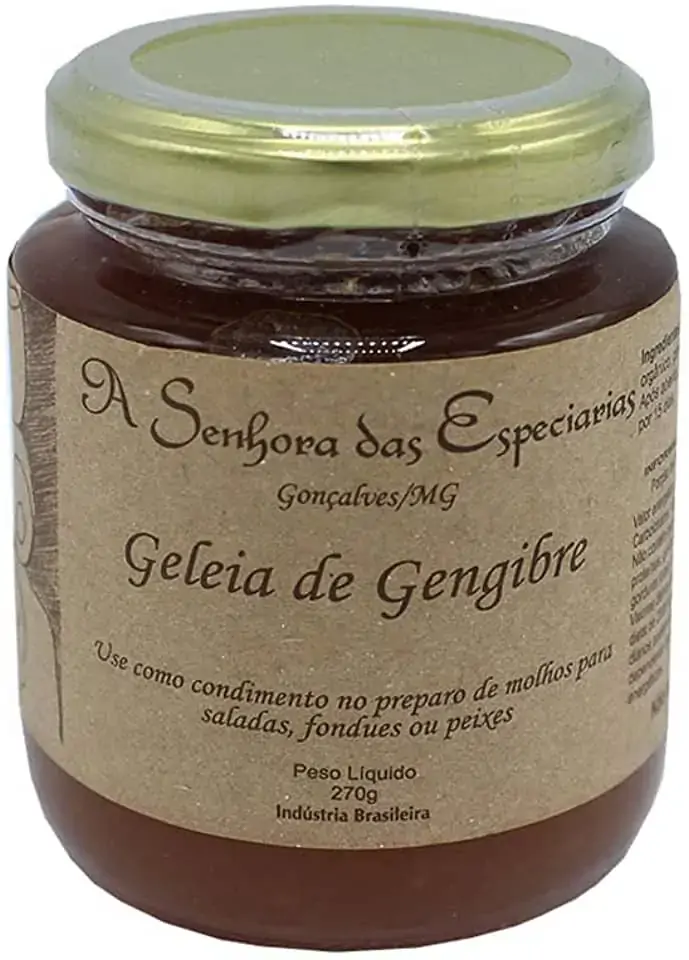Geleia Gengibre 260g A Senhora Das Especiarias