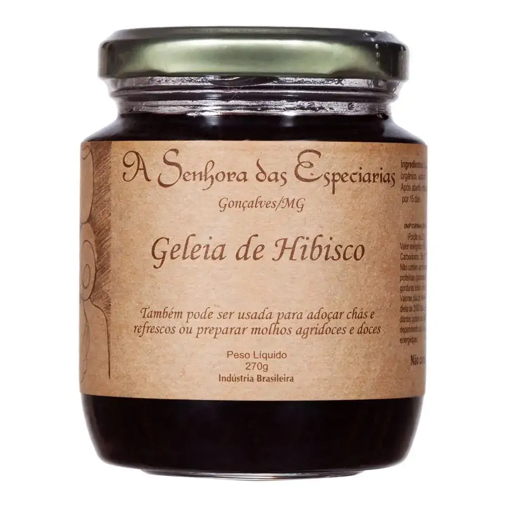 A Senhora Das Especiarias Geléia De Hibisco 260g Alimentos