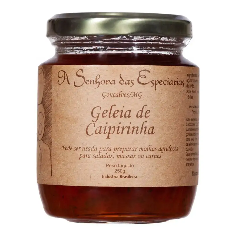 A Senhora Das Especiarias Geléia De Caipirinha 260g Alimentos