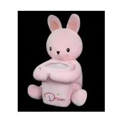 Lixeira Plastica Pelucia Rosa - ESTAMPARIA PAULISTA TS15