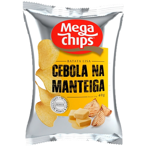 Salg Batata Mega Chips 40g Lisa Cebola Manteiga