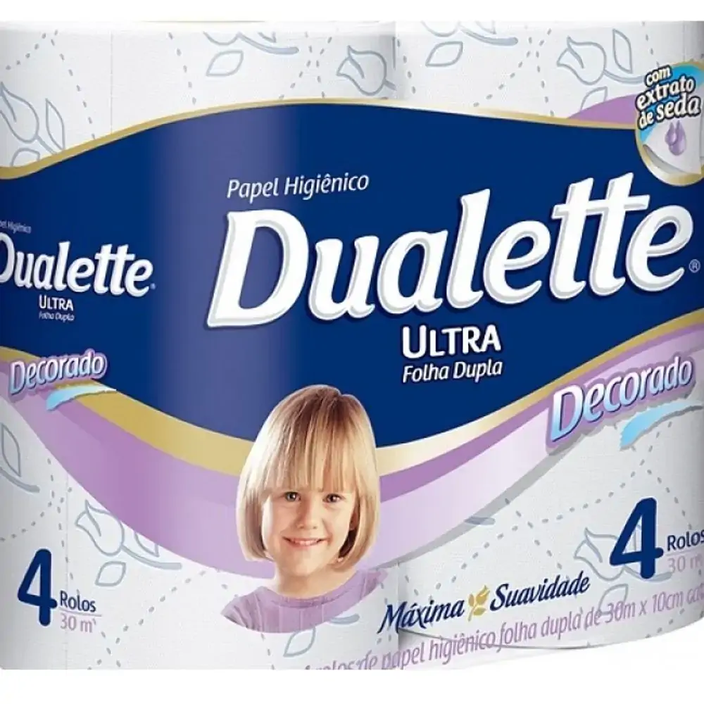 Papel Higiênico Dualette C/4 F D Decorado