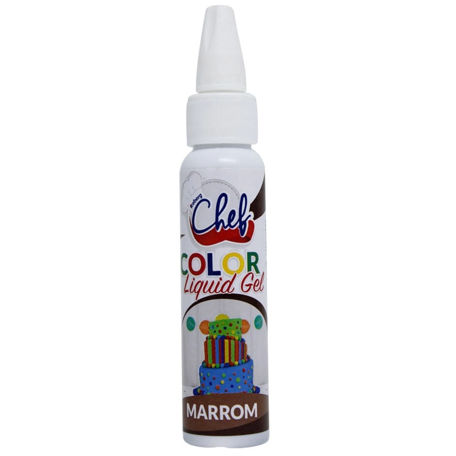 Corante Liquigel Marrom 25g Iceberg Chef