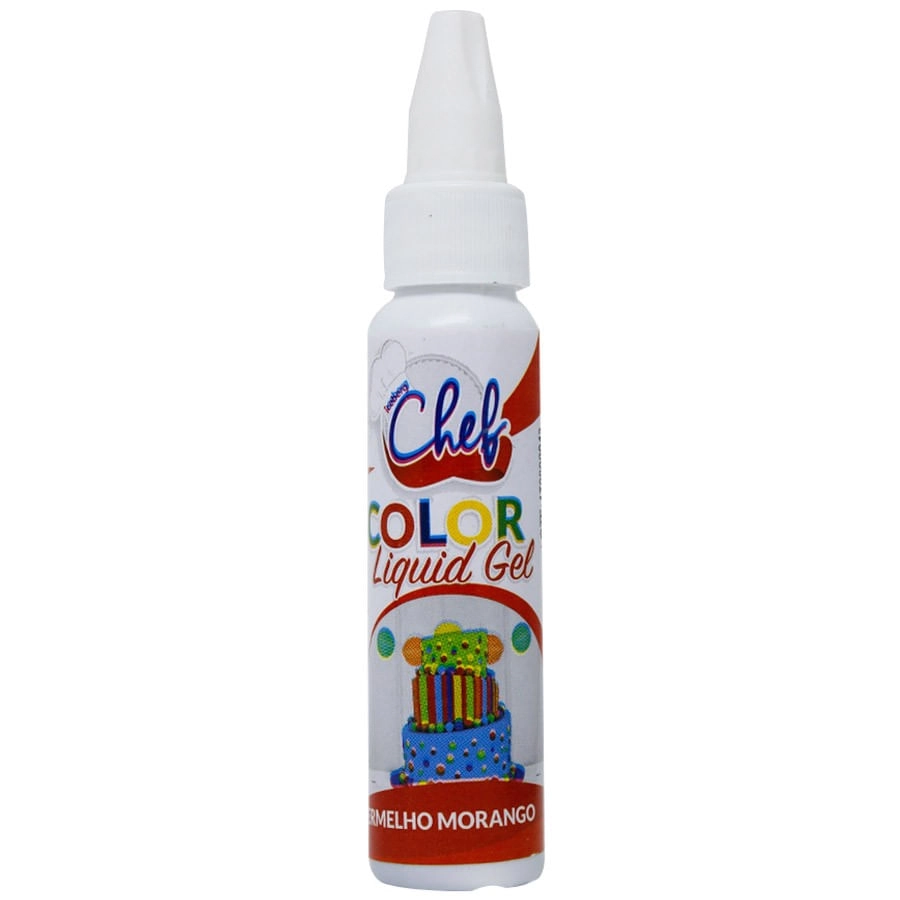 Corante Liquigel Verm Moran 25g Iceberg Chef