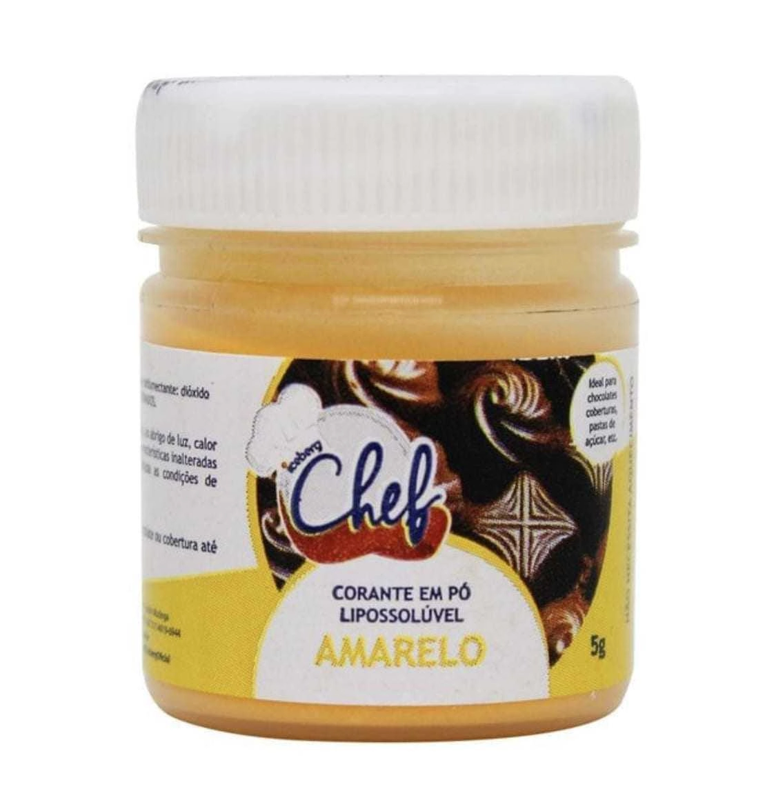 Corante Po P/ Chocolate Amarelo Iceberg 5gr