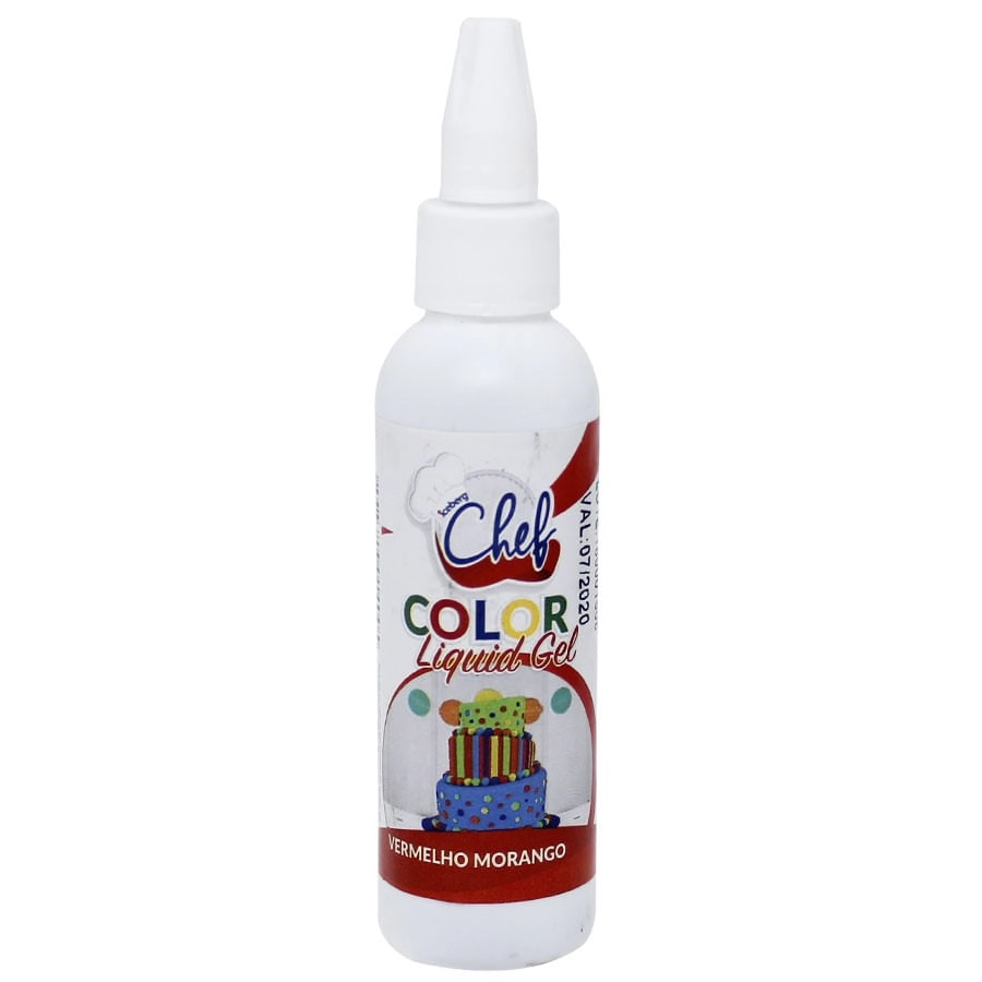 Corante Em Gel Iceberg Vermelho Morango 60 Gr