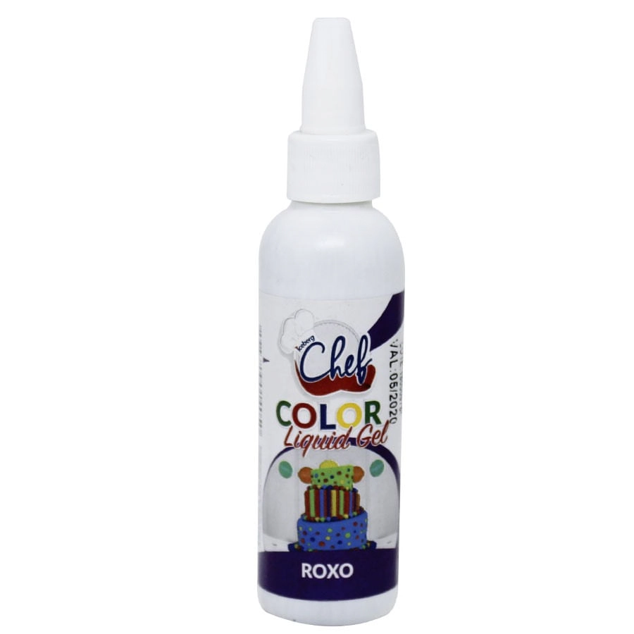 Corante Liquigel Roxo 60g Iceberg Chef