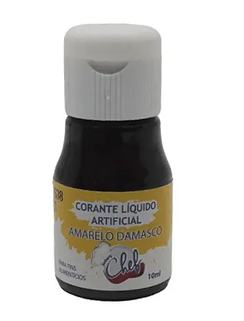 Corante Liquido Amarelo Damasco Iceberg Chef 12x