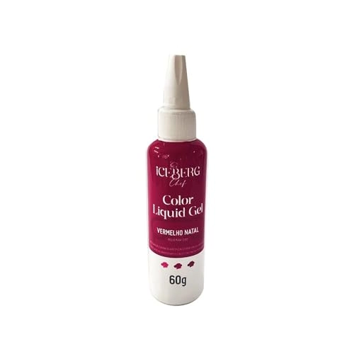 Corante Liquigel Verm Natal 60g Iceberg Chef