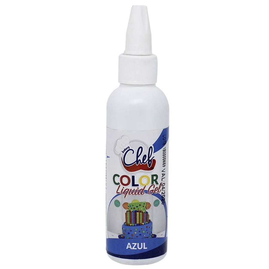 Corante Liquigel Azul Cong 60g Iceberg Chef