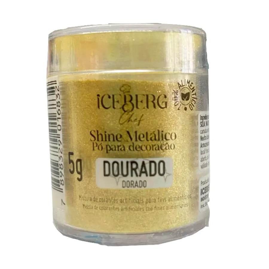 Corante Em Po Decorativo Efeito Shine 5g