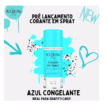 Corante Em Spray Azul Congelante 42g 111572 Iceberg